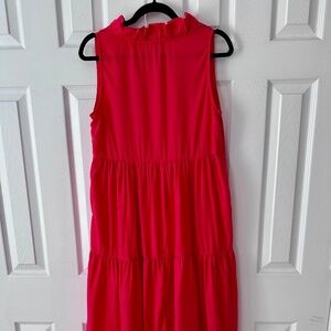 Chic Red Sleeveless Dress